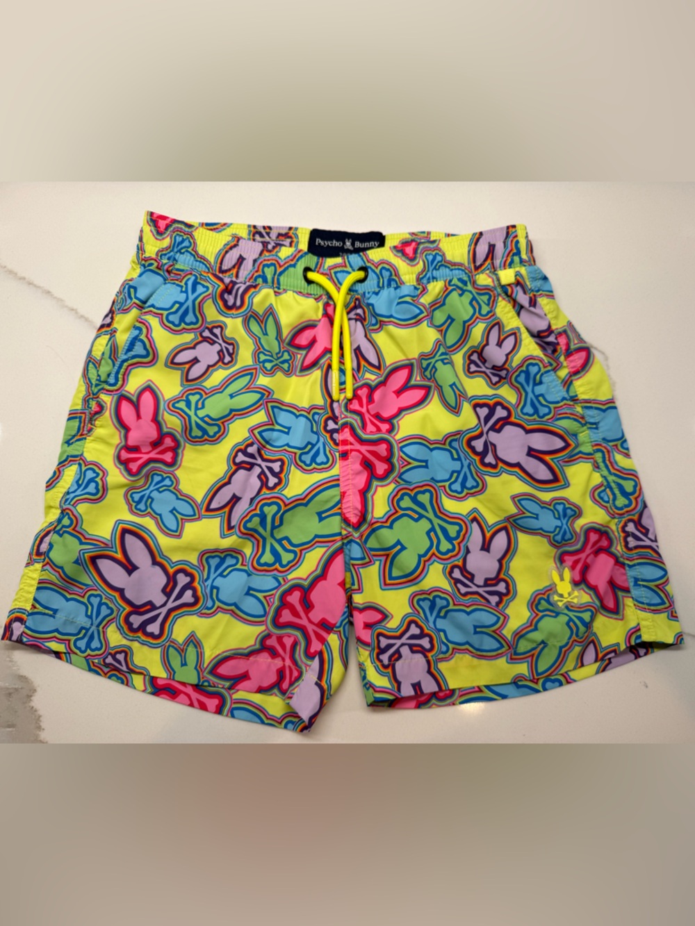 Youth Psycho Bunny Maybrook Lightweight Swim Trunks